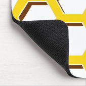 Yellow Hexagon Pattern Muismat (Hoek)