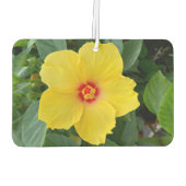 Yellow Hibiscus Air Freshener Luchtverfrisser (Achterkant)