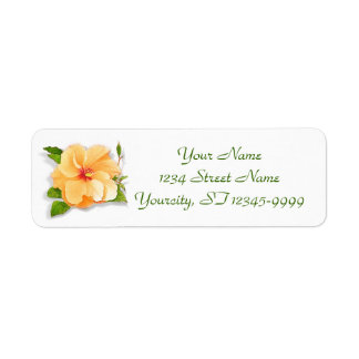 Yellow Hibiscus Etiket
