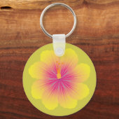 Yellow Hibiscus_Illustration Sleutelhanger (Achterkant)