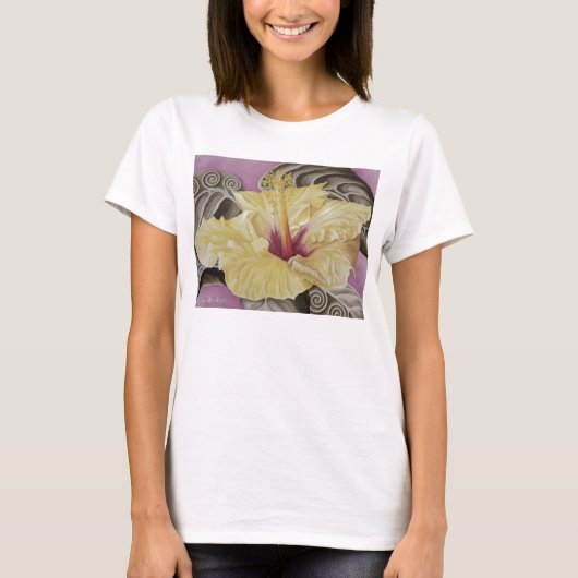 Yellow Hibiscus T-shirt (Voorkant)