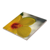 Yellow Hibiscus Tegeltje (Zijkant)