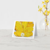 Yellow Hickory Leaves with Daisy beroemd gemaakt d Kaart (Gele Bloem)