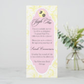 Yellow High Tea Bridal Shower Invitation Kaart (Staand voorkant)
