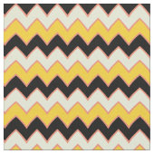 Yellow Hippie Chevron ZigZag Boho Pattern Stof (Close Up)