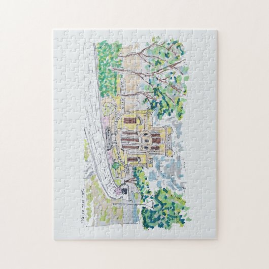 Yellow Historic Villa Legpuzzel (Verticaal)