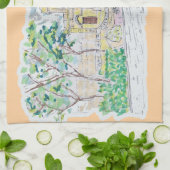 Yellow Historic Villa Theedoek (Gevouwen)