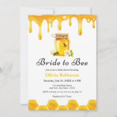 Yellow Honey Bruid naar Bee Vrijgezellenfeest Kaart (Voorkant)