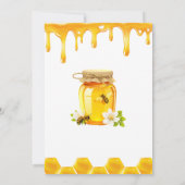 Yellow Honey Bruid naar Bee Vrijgezellenfeest Kaart (Achterkant)