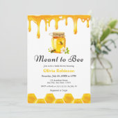 Yellow Honey Meant to Bee Vrijgezellenfeest Kaart (Staand voorkant)