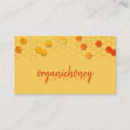 Yellow Honeycomb Bee Boerderij Apiary Visitekaartje