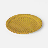 Yellow Honeycomb Pattern Papieren Bordje (Gekanteld)