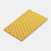 Yellow Honeycomb Pattern Post-it® Notes (Schuin)