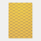 Yellow Honeycomb Pattern Post-it® Notes (Voorkant)