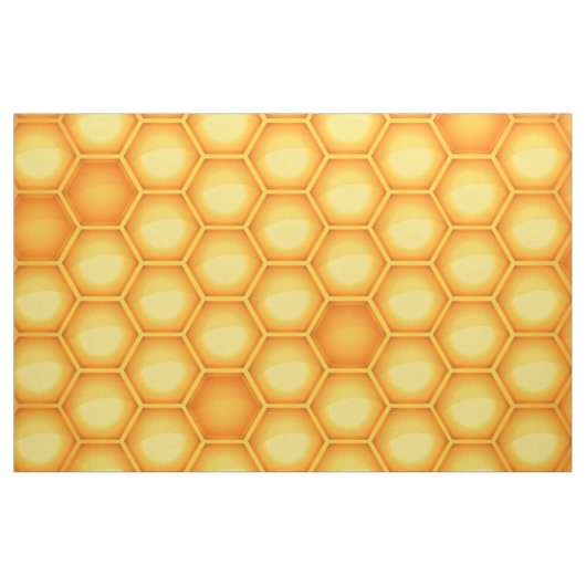 Yellow Honeycomb Pattern Stof (Yard (91,4 cm))