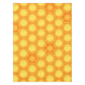 Yellow Honeycomb Pattern Tafelkleed (Voorkant)