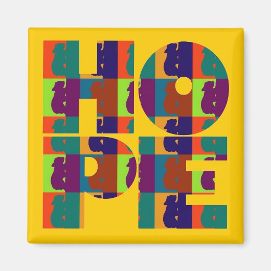 Yellow HOPE Magnet (Voorkant)