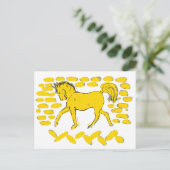 Yellow Horse Design Briefkaart (Staand voorkant)