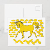 Yellow Horse Design Briefkaart (Voorkant / Achterkant)