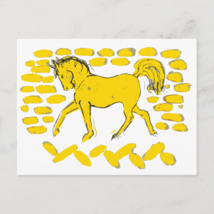 Yellow Horse Design Briefkaart