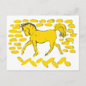 Yellow Horse Design Briefkaart (Voorkant)