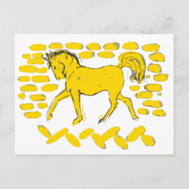 Yellow Horse Design Briefkaart
