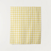 Yellow Houndstooth Tapestry Wandkleed (Voorkant)