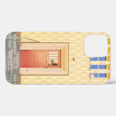 Yellow house illustration Case-Mate iPhone case (Achterkant (horizontaal))