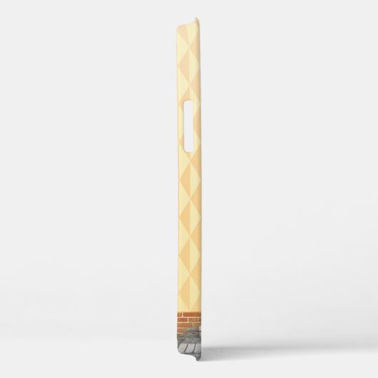 Yellow house illustration Case-Mate iPhone case (Achterkant / Rechts)