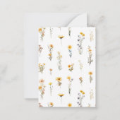 Yellow House Wildflower | Nieuw thuisadres Notitiekaartje (Achterkant)