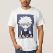 " Yellow Hunter X Hunter Killua Zoldyck Baka " T-shirt (Voorkant)