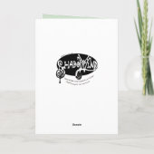 Yellow Husky Dog en Foliage Drawing Kaart (Achterkant)