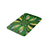 Yellow Hydrangea Flower Swirl badmat (Gekanteld)