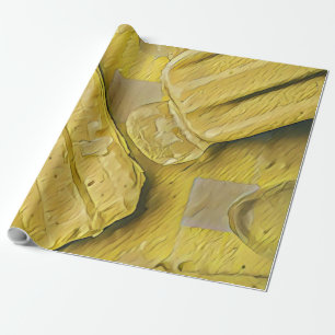 Yellow ice cream conpose cadeaupapier