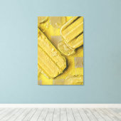 Yellow ice cream conpose canvas afdruk (Insitu (Houten vloer))