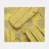 Yellow ice cream conpose fleece deken (Voorkant (Horizontaal))