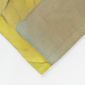 Yellow ice cream conpose fleece deken (Hoek)