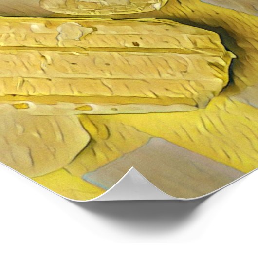 Yellow ice cream conpose poster (Hoek)