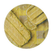 Yellow ice cream conpose snijplank (Voorkant)