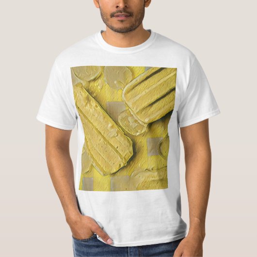 Yellow ice cream conpose t-shirt (Voorkant)