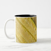 Yellow ice cream conpose tweekleurige koffiemok (Links)
