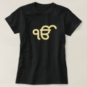 Yellow ik Onkar T-shirt (Design voorkant)