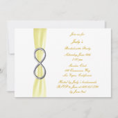 Yellow Infinity Bachelorette Party Kaart (Voorkant)
