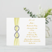 Yellow Infinity Bachelorette Party Kaart (Staand voorkant)