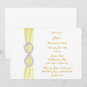 Yellow Infinity Bachelorette Party Kaart (Voorkant / Achterkant)