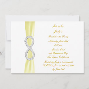 Yellow Infinity Bachelorette Party Kaart