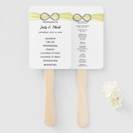 Yellow Infinity bruiloft programma fans Handwaaier