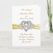 Yellow Infinity Heart Program-Kaart Programma (Voorkant)