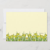 Yellow Iris 3 Photo Easter Card Kaart (Achterkant)