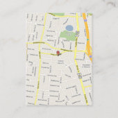 Yellow Iris Damask Wedding Direcding Place Card Informatiekaartje (Achterkant)